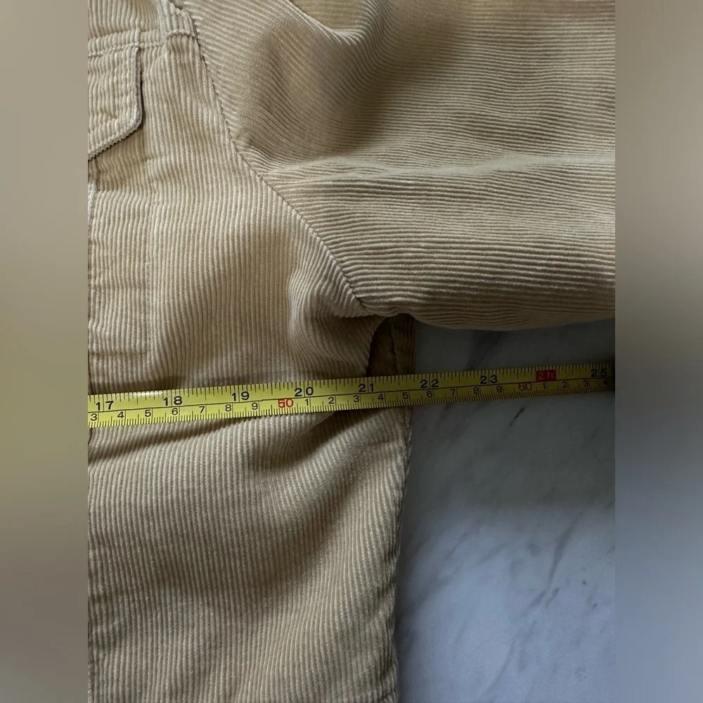 corduroy Beige Women’s Weather Tamer snap button jacket size large